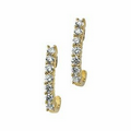 14K Yellow 1 CTW Diamond Strand Earring